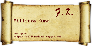 Fillitza Kund névjegykártya